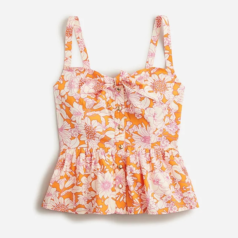 JCrew button front top